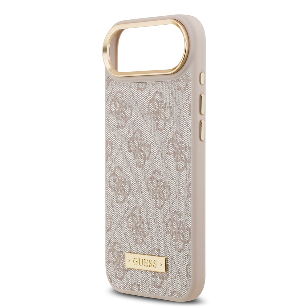 Guess iPhone 17 Air Orjinal Lisanslı M-safe Şarj Özellikli 4G Desenli PU Metal Plaka Klasik Logolu Kılıf Guess iPhone 17 Air Orjinal Lisanslı M-safe Şarj Özellikli 4G Desenli PU Metal Plaka Klasik Logolu Kılıf